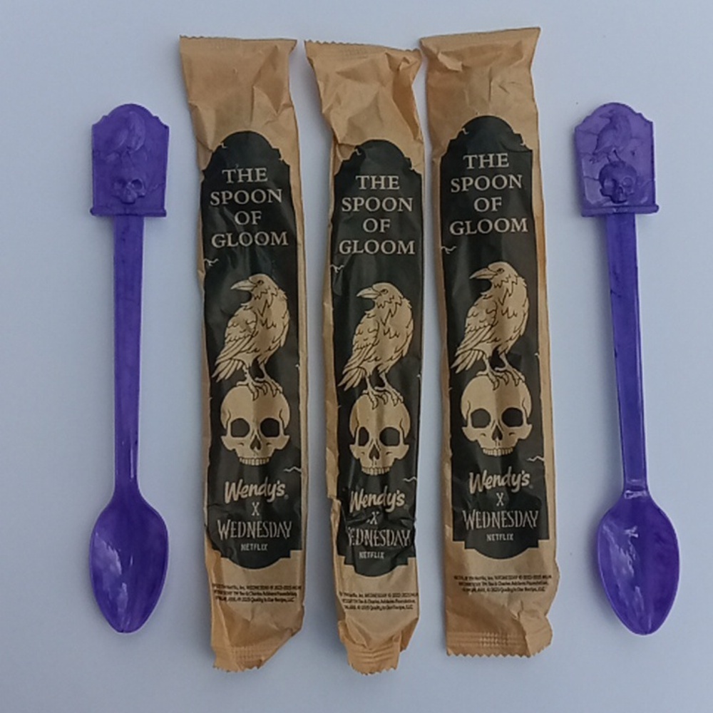 Wendy's X Wednesday Addams Spoons